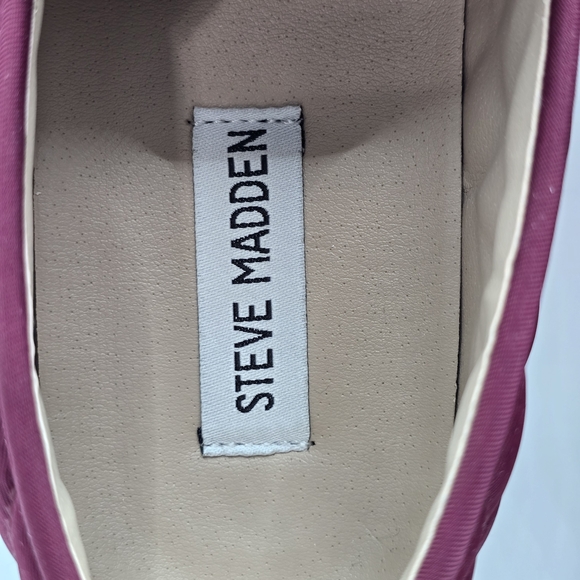 Steve Madden Women's Quilted Slip-On Sneakers - Burgundy Size 8.5M - Picture 5 of 11